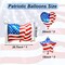 American Flag Balloons Red White and Blue Balloons Patriotic Balloons 4th of July Balloons for Independence Day Party Decoration Supplies 7Pcs